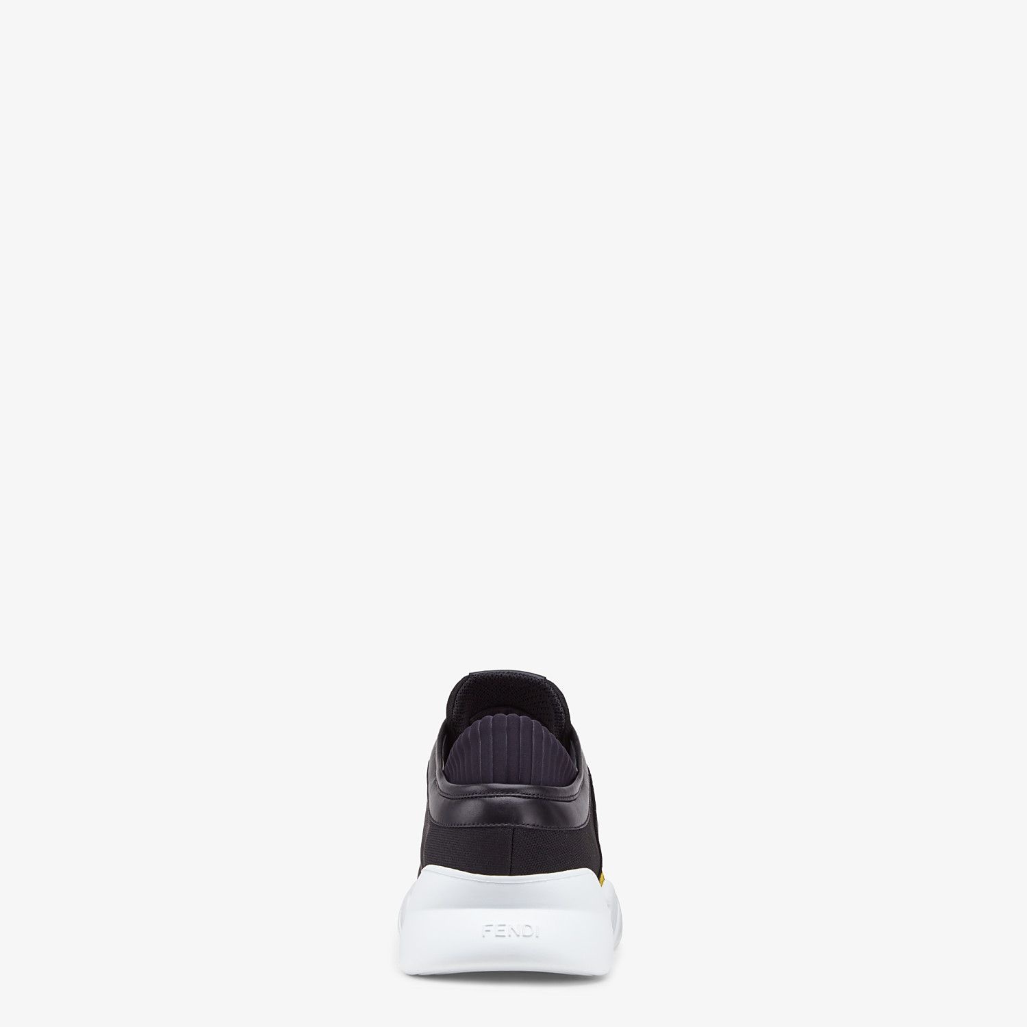 Black tech fabric sneakers - 3