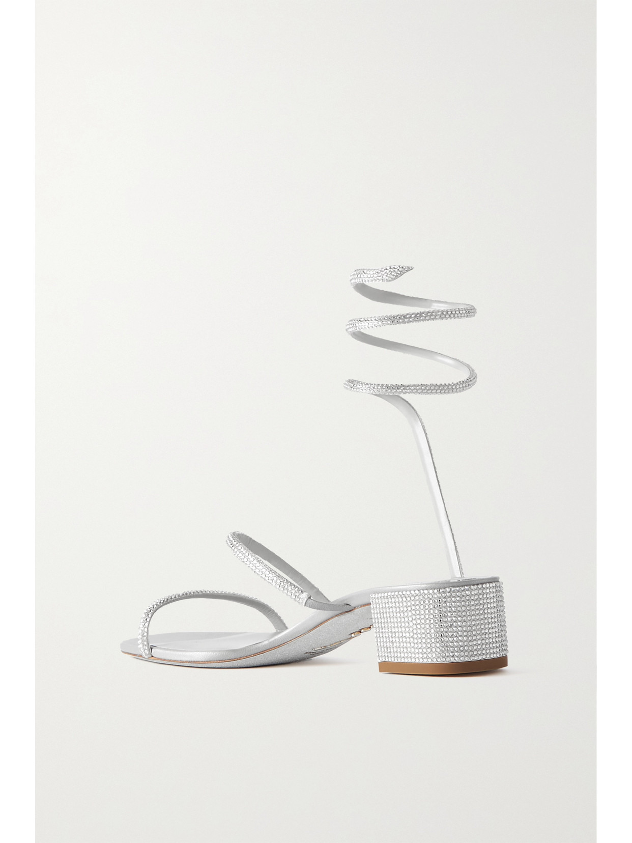 Cleo Crystal-embellished Satin Sandals - 3