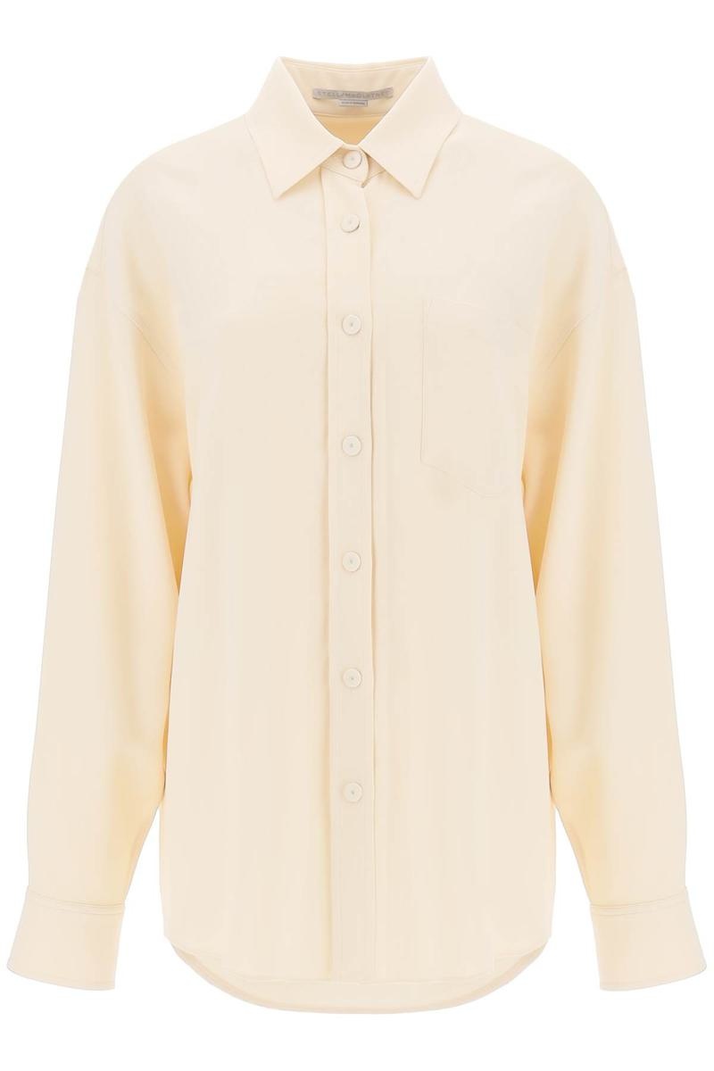 STELLA MCCARTNEY OVERSIZED SHIRT IN CREPE JERSEY - 1