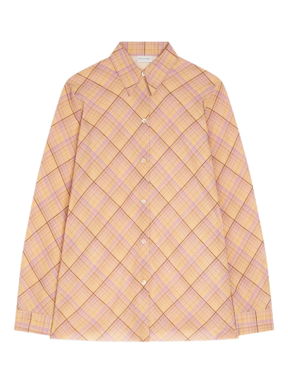 checked-pattern shirt - 1