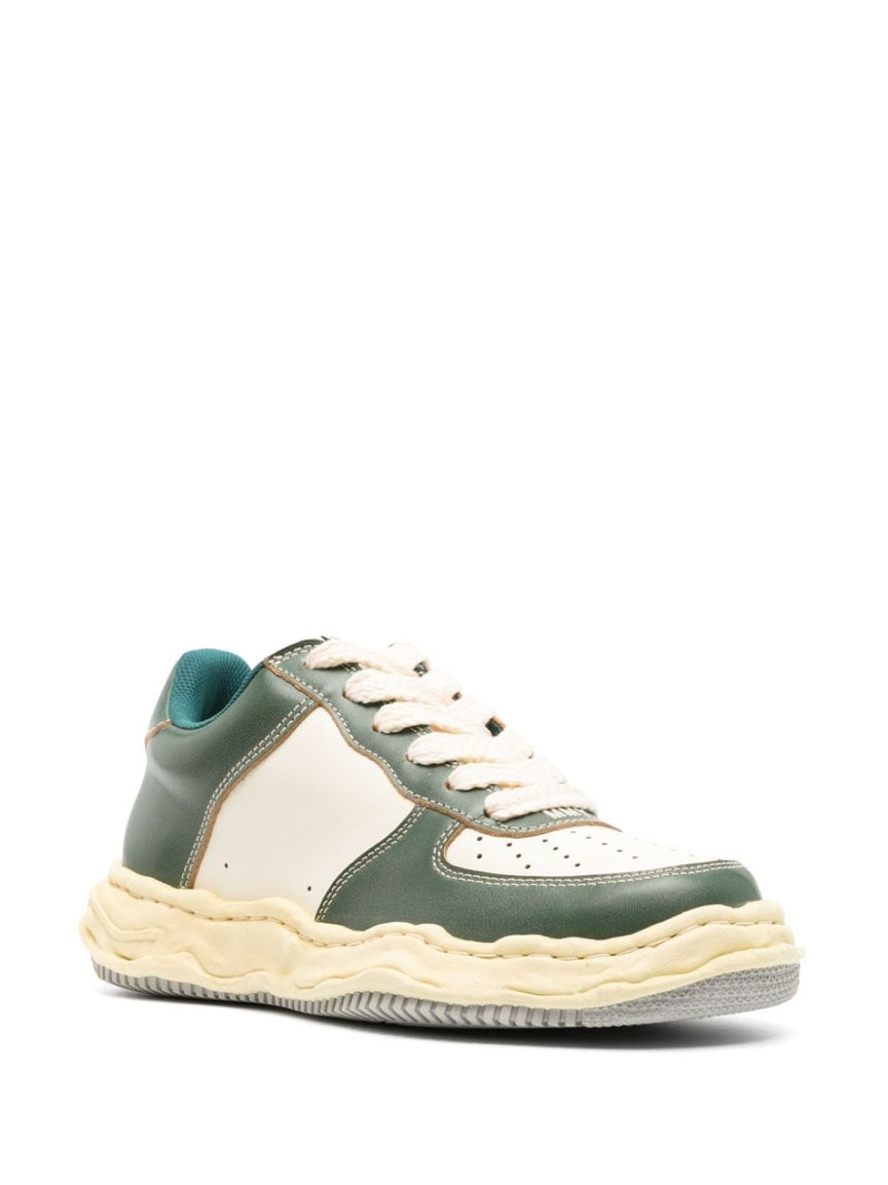 Maison MIHARAYASUHIRO Wayne panelled leather sneakers outlook