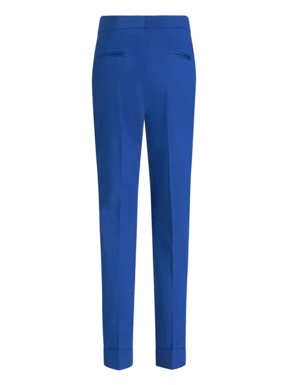 cropped stretch-cotton trousers - 7