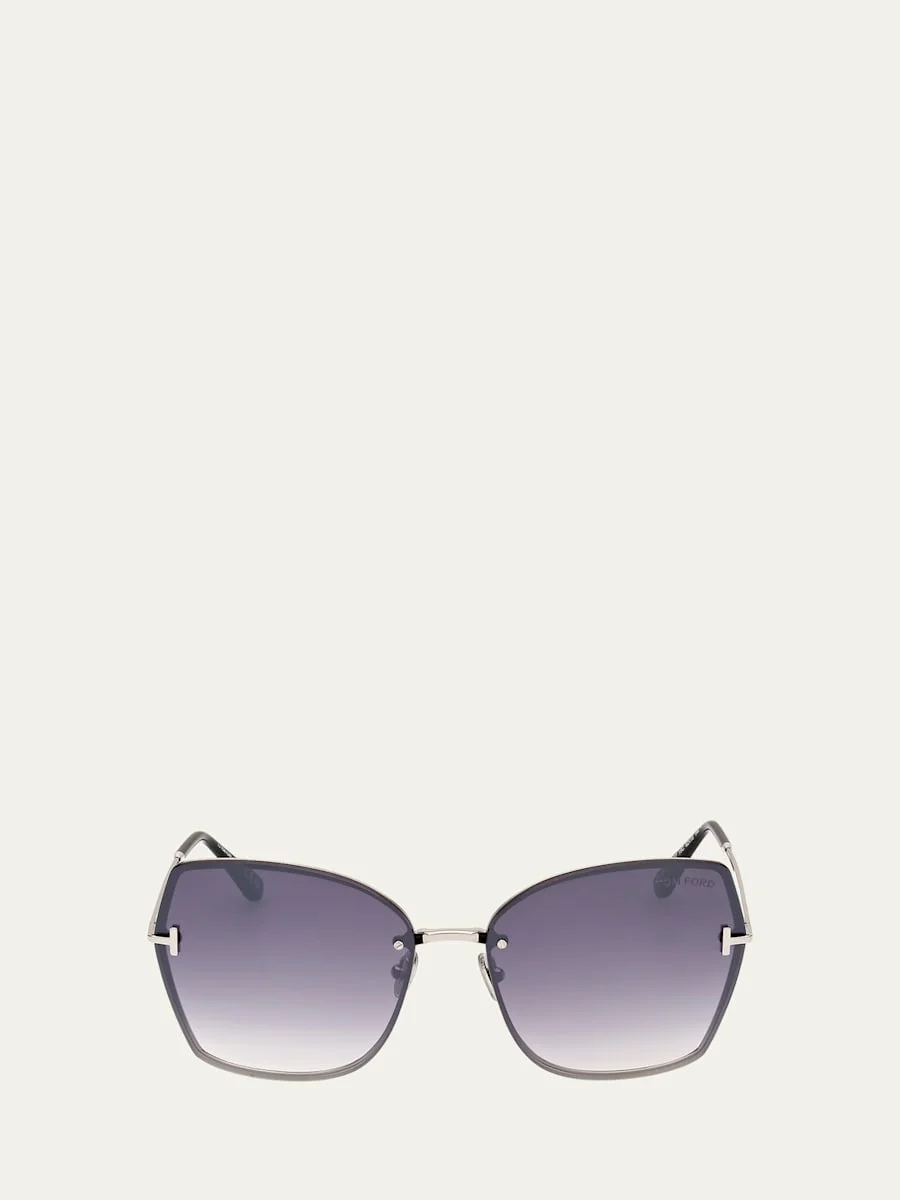 Nickie Metal Butterfly Sunglasses - 1