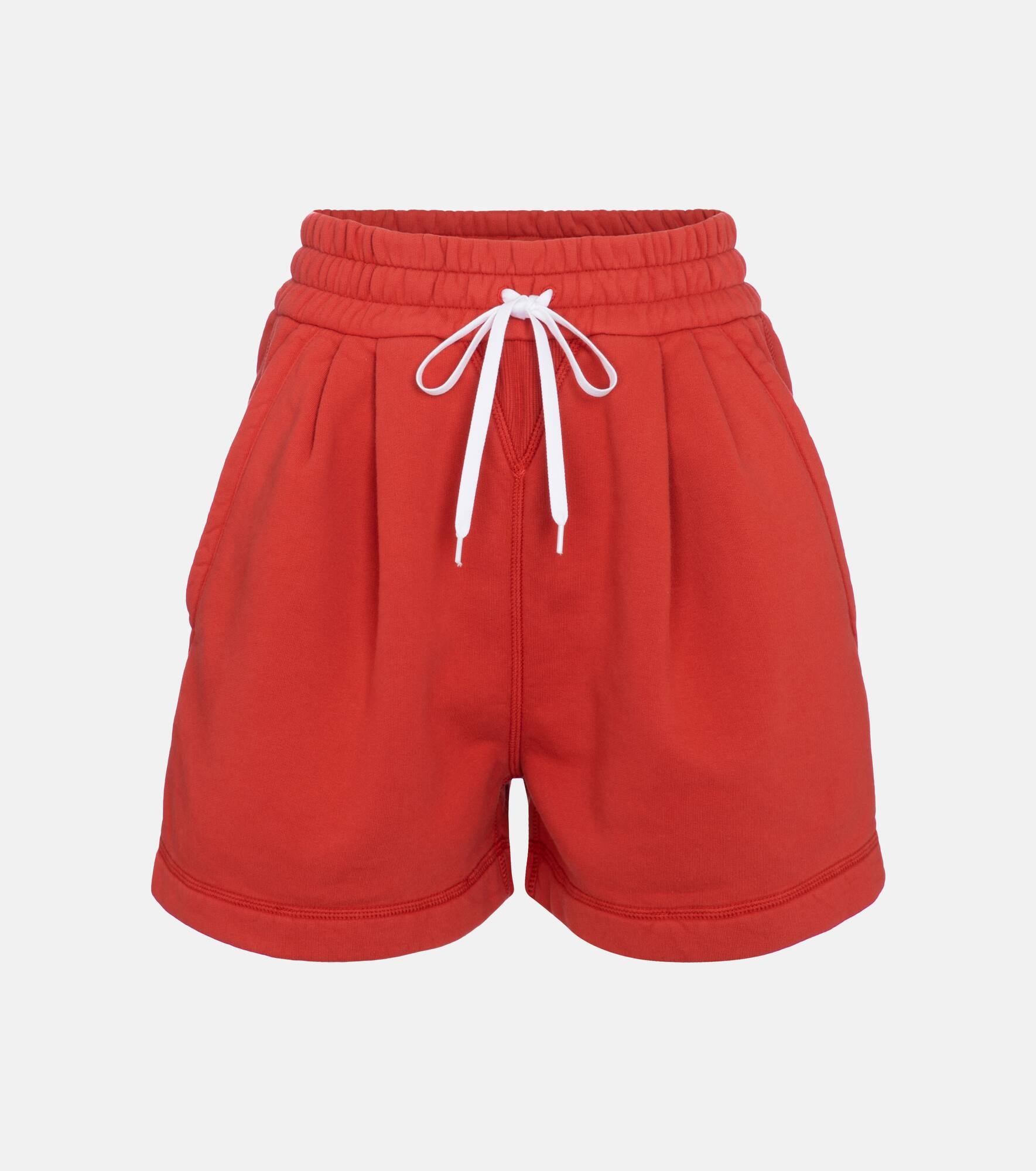 Drawstring cotton shorts - 1