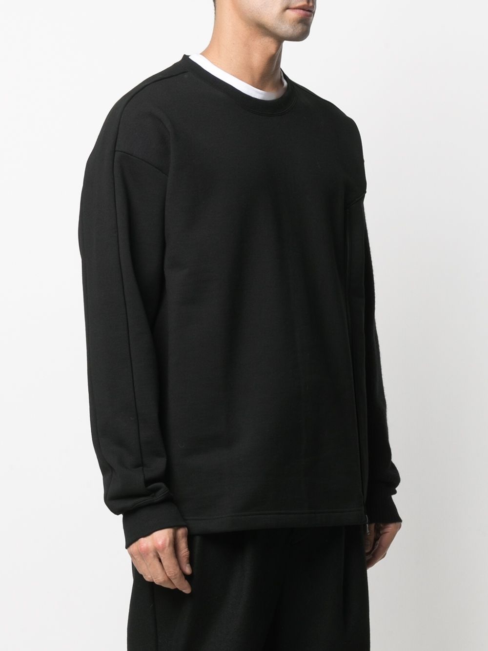 zip-up panelled sweatshirt - 3