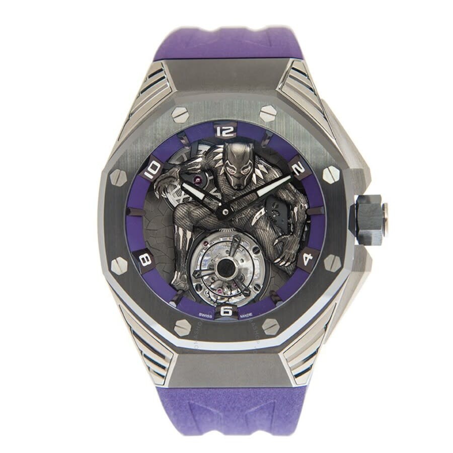 Audemars Piguet Royal Oak Concept “Black Panther” Tourbillon Hand Wind Silver Dial Men's Watch 26620 - 3