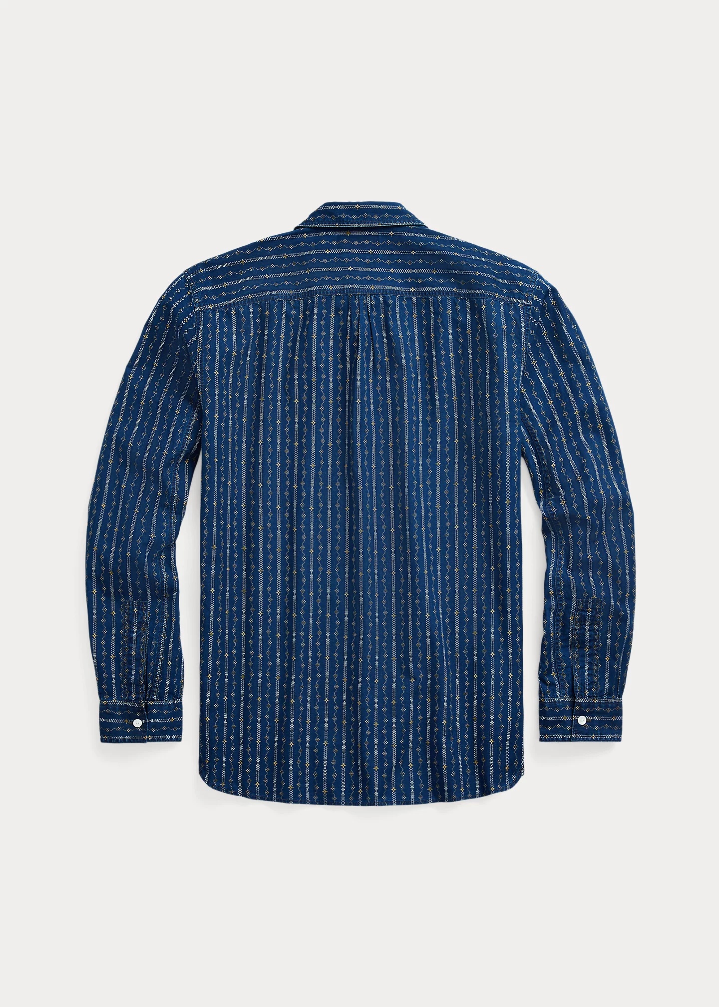 Indigo Print Woven Workshirt - 2