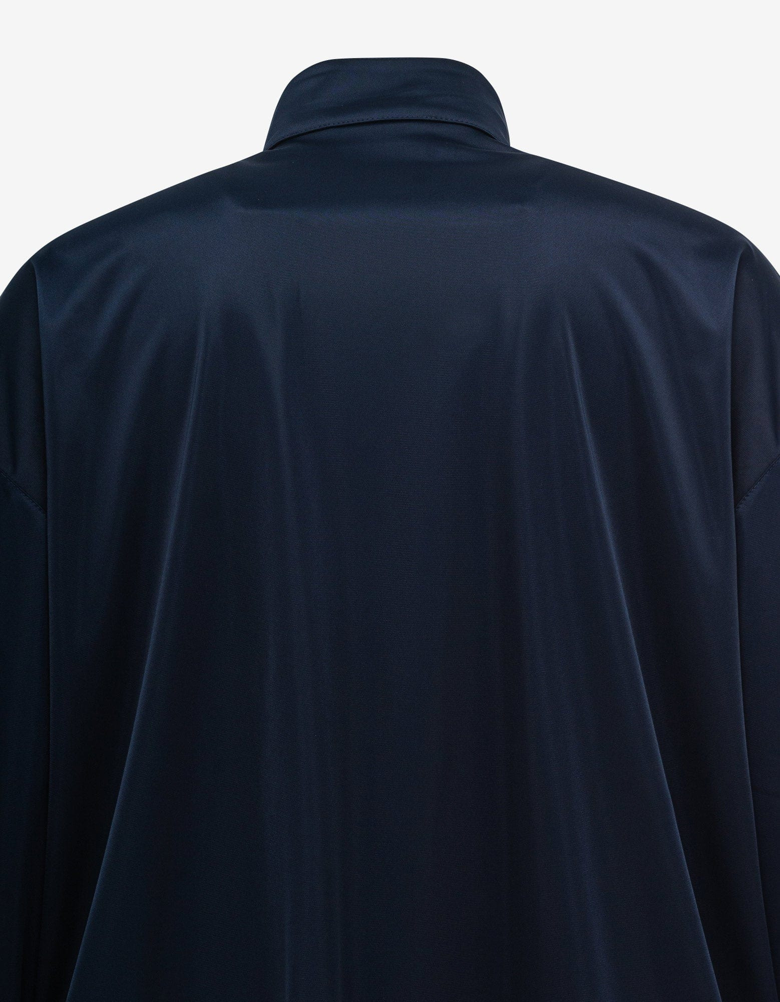 Balenciaga Navy Blue High Sheen Oversized Tracksuit Jacket - 7