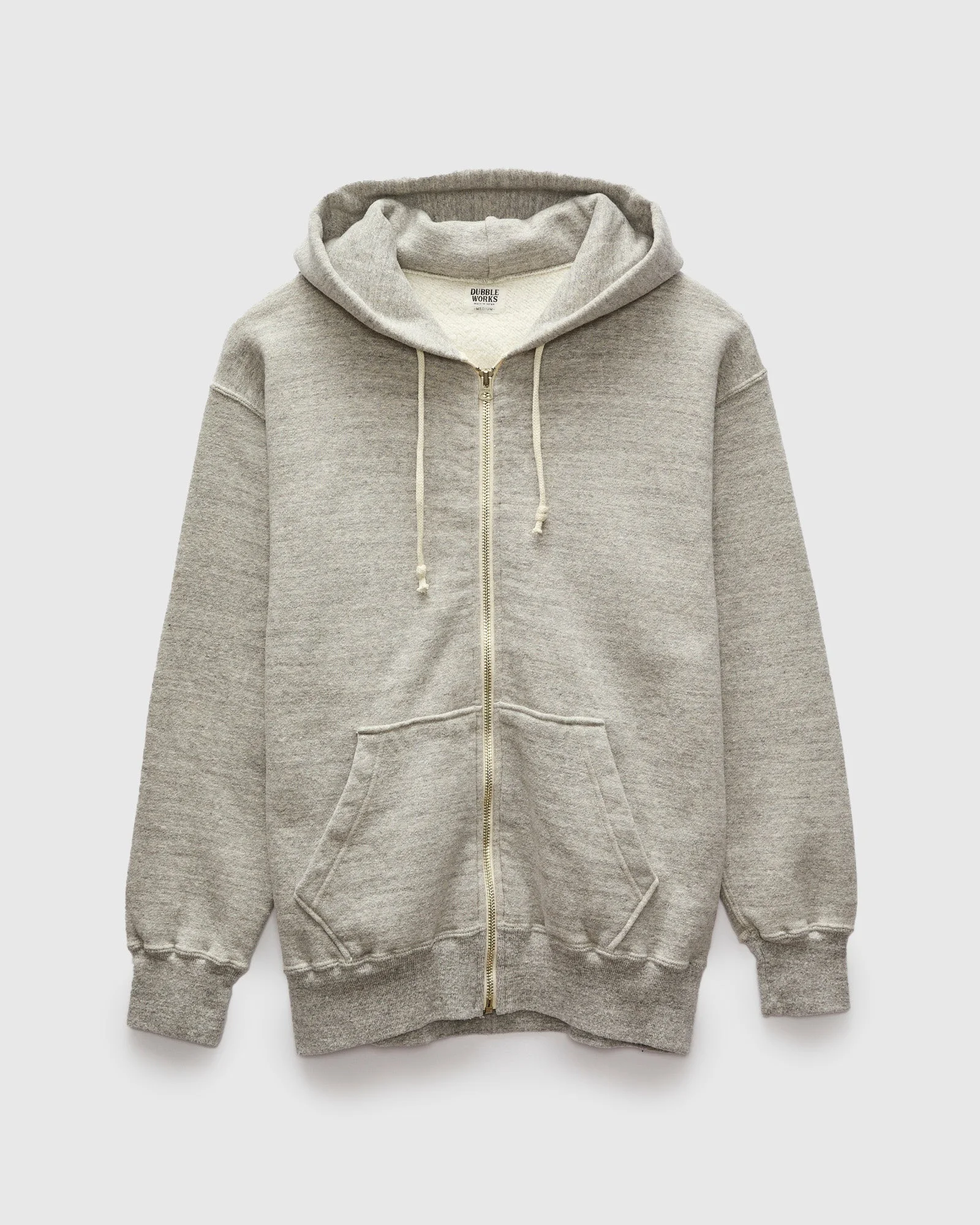 Tsuriami Loopwheel Zip Hoodie in Heather Grey - 1