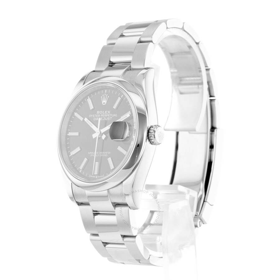 Pre-owned Rolex Datejust 36 Automatic Chronometer Black Dial Men's Watch 126200 BKSO - 4