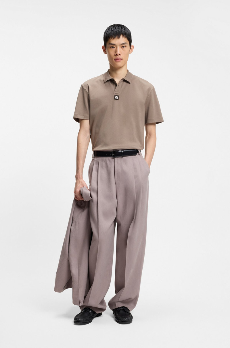 HUGO STACKED-LOGO POLO SHIRT IN INTERLOCK COTTON outlook