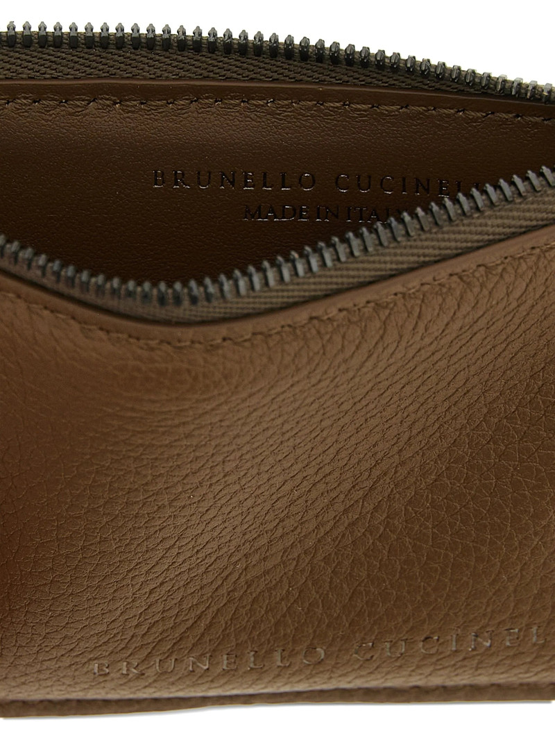 Brunello Cucinelli Embossed-logo Zipper Card Holder 3