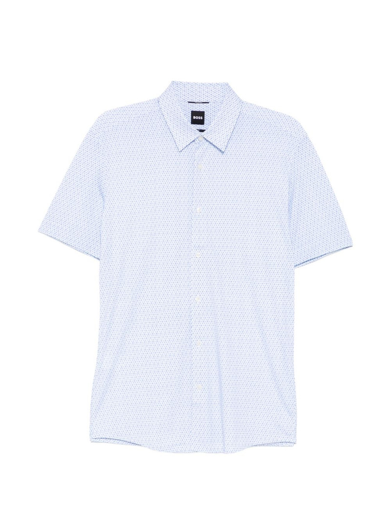 geometric-print short-sleeve shirt 1