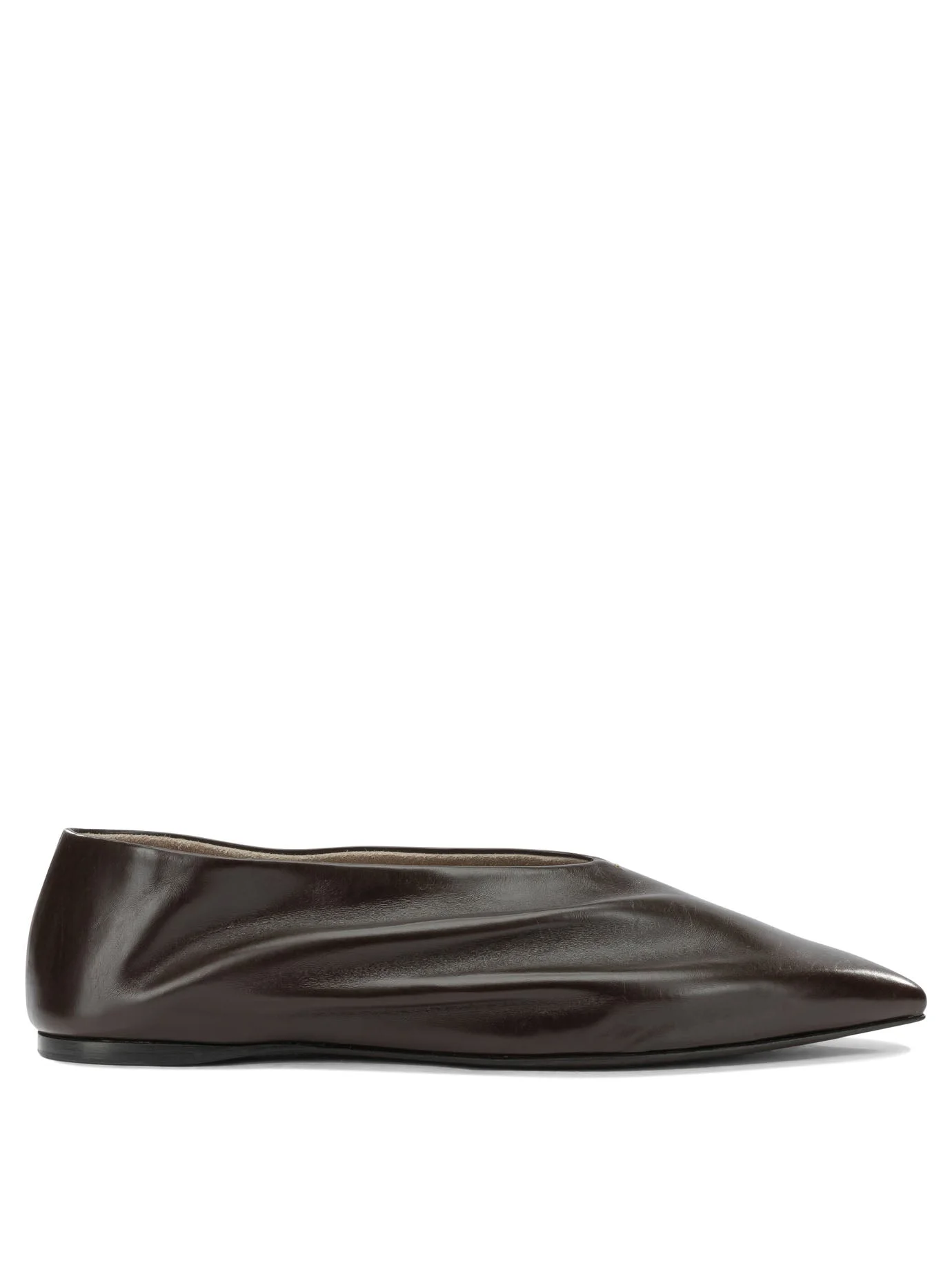Khaite Miriam Classic Ballet Flats Brown - 1