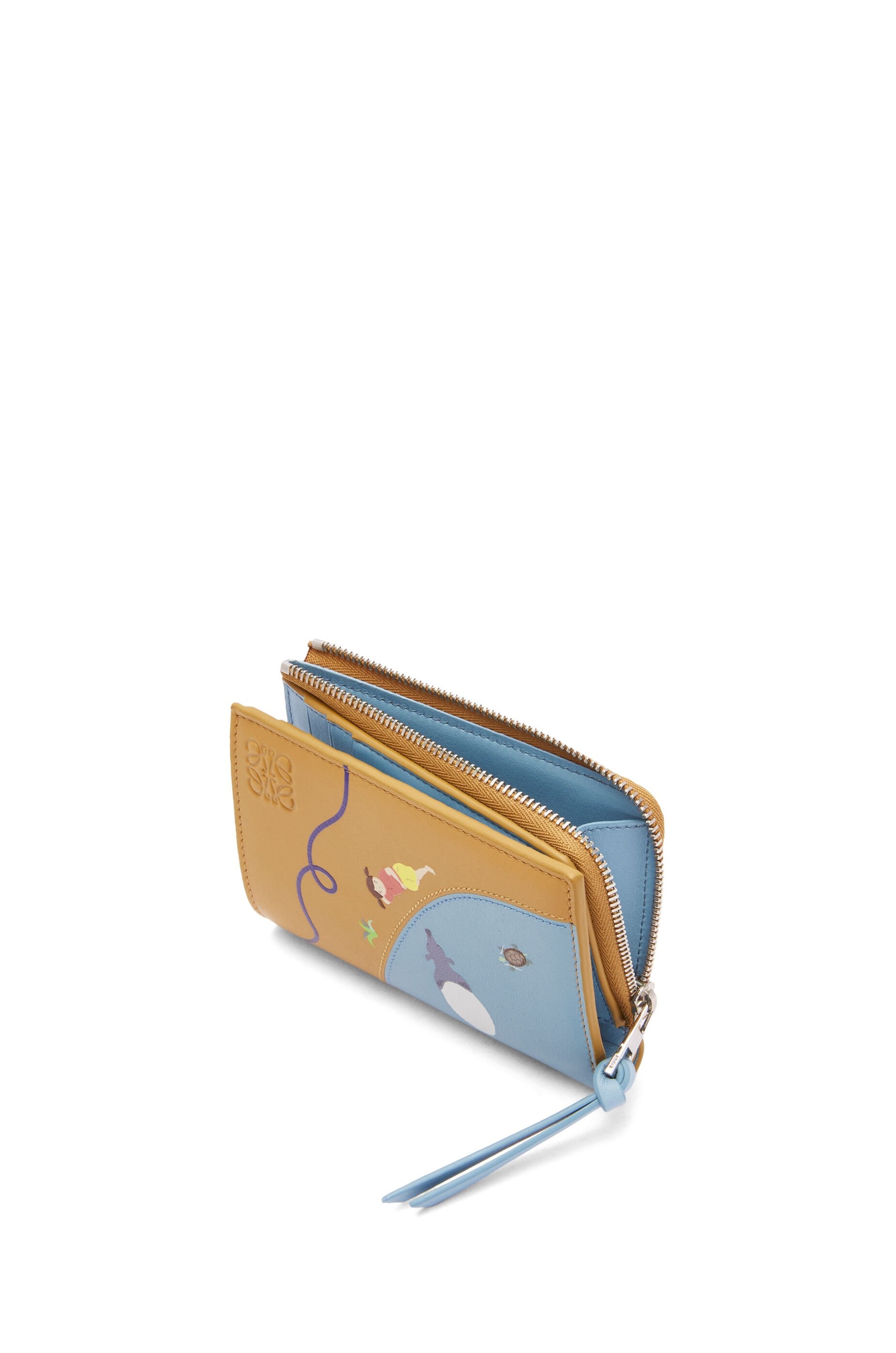 Tapir slim zip bifold wallet in satin calfskin - 3
