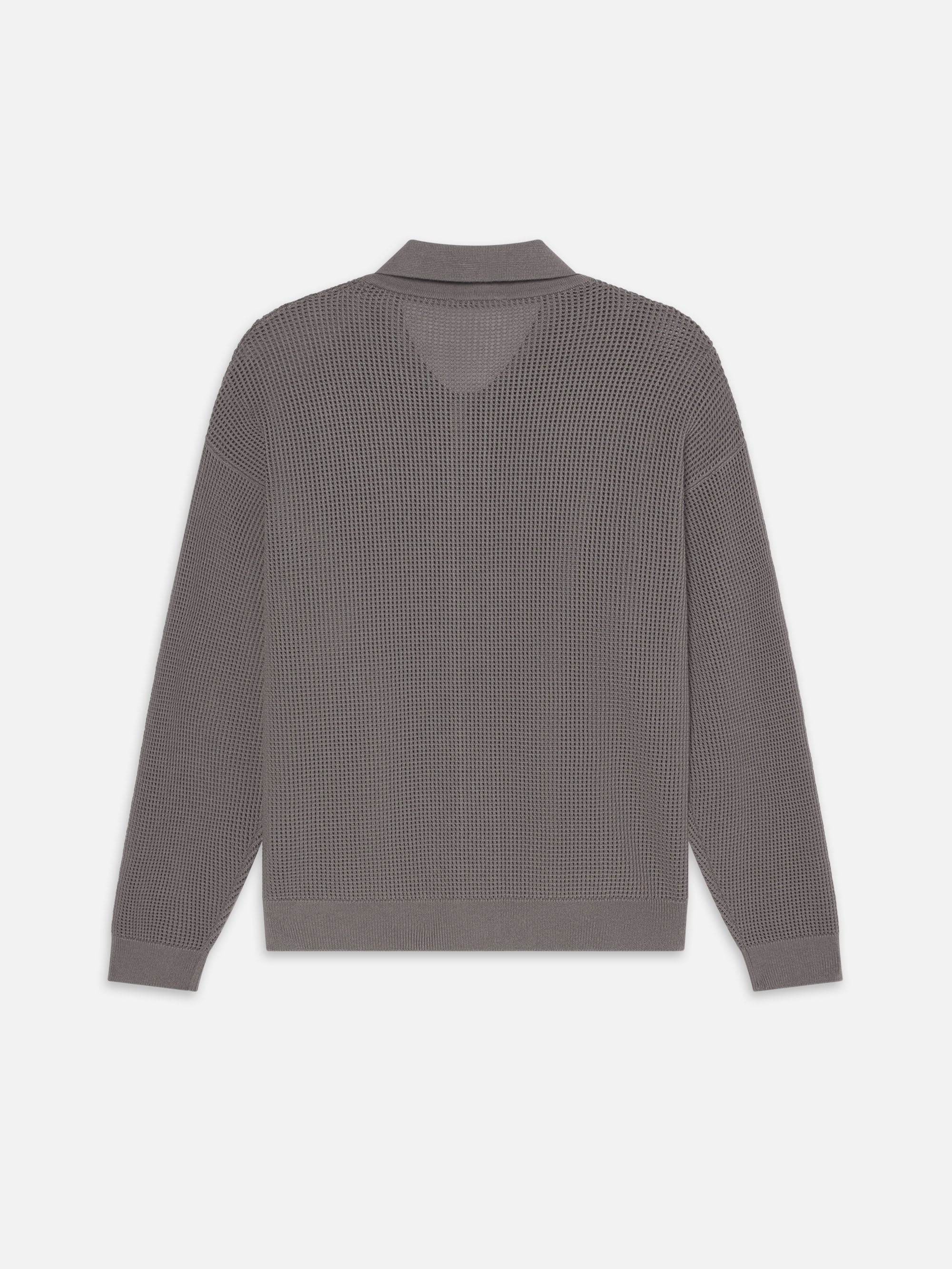 Open Knit Cardigan in Cloud Grey - 4
