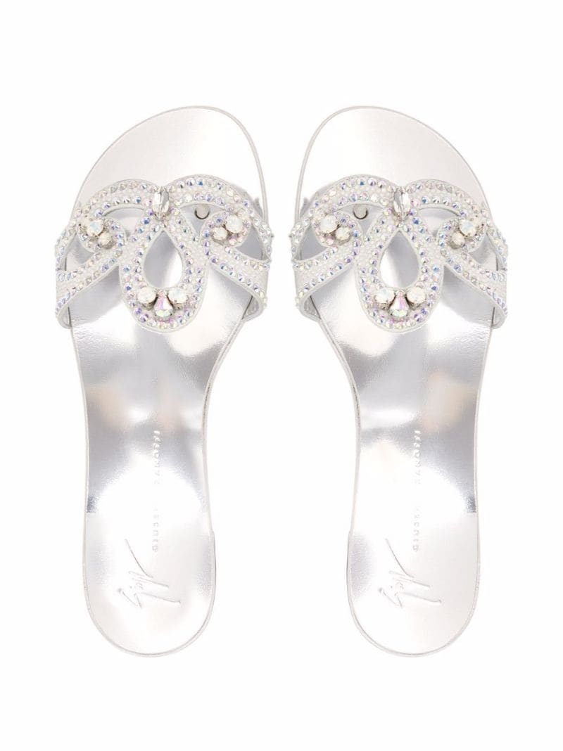 embellished strap sandals - 4