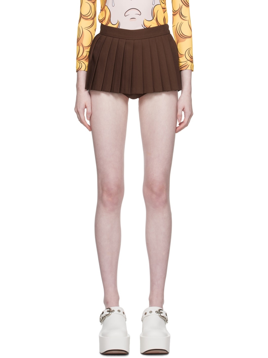 SSENSE Exclusive Brown Skort - 1