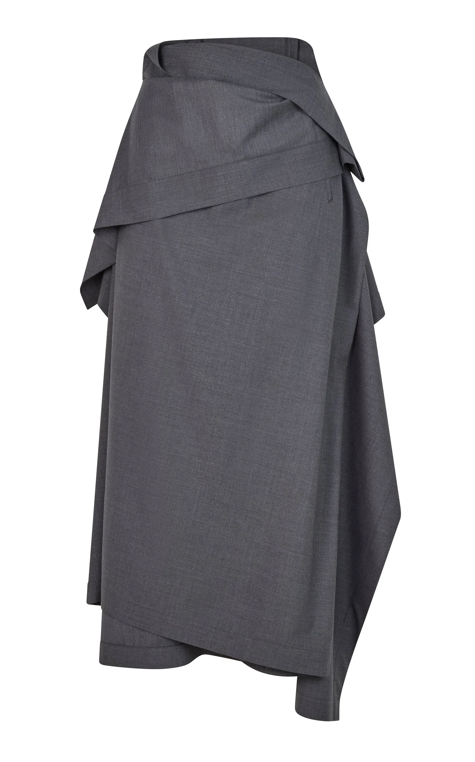 Rosario Wool-Blend Maxi Skirt dark grey - 1