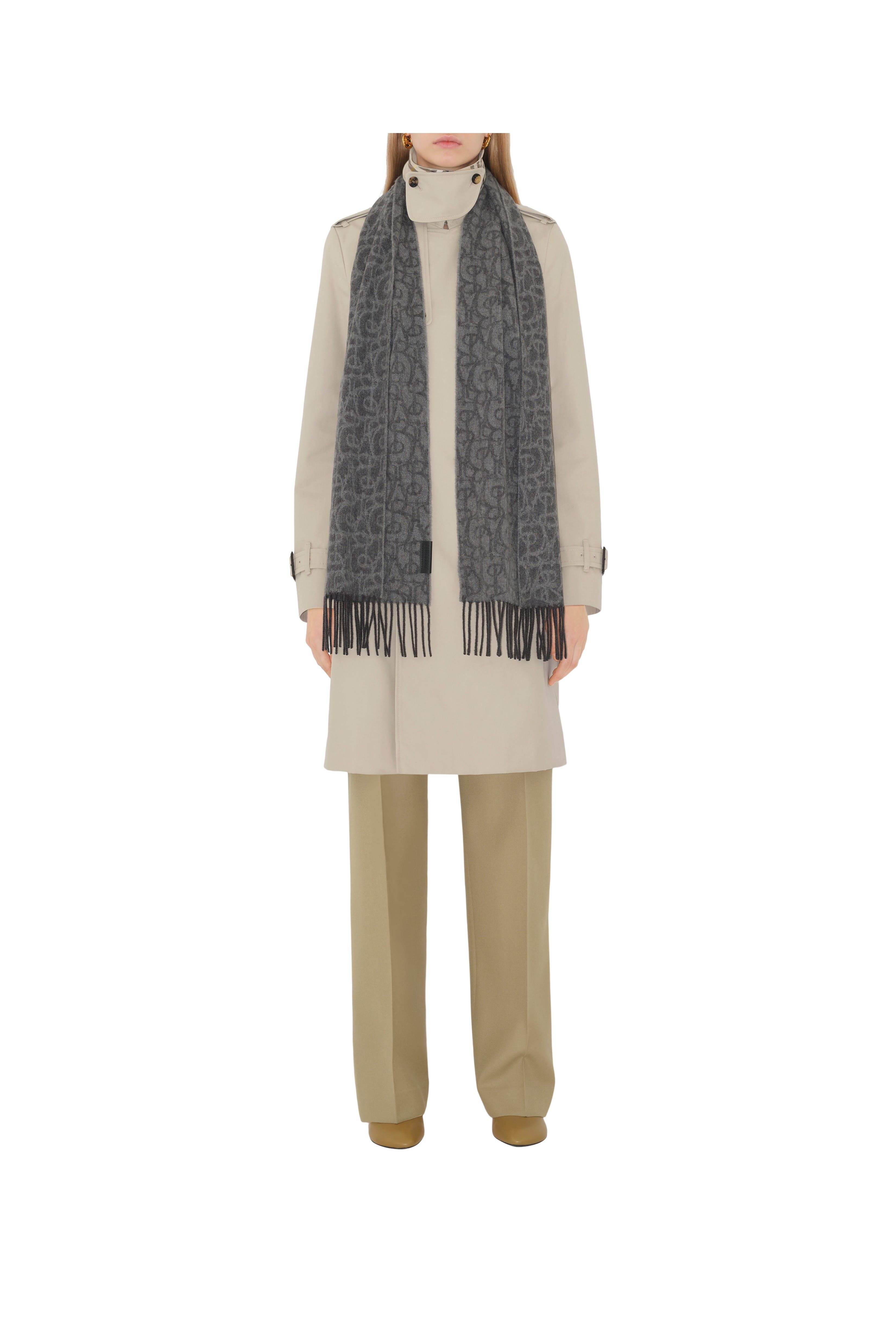 burberry B Charm Cashmere Scarf in Iron Grey at Nordstrom - 2