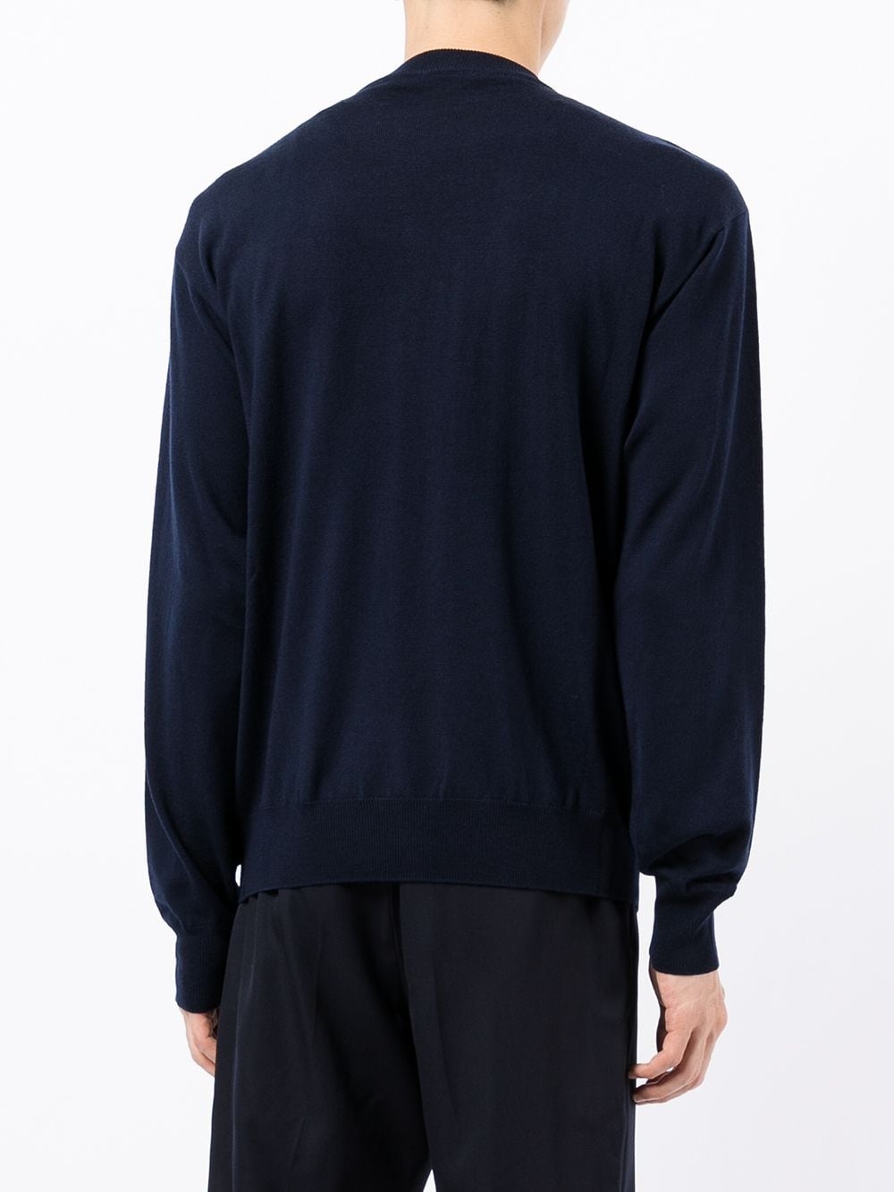 logo-embroidered crew-neck jumper - 4