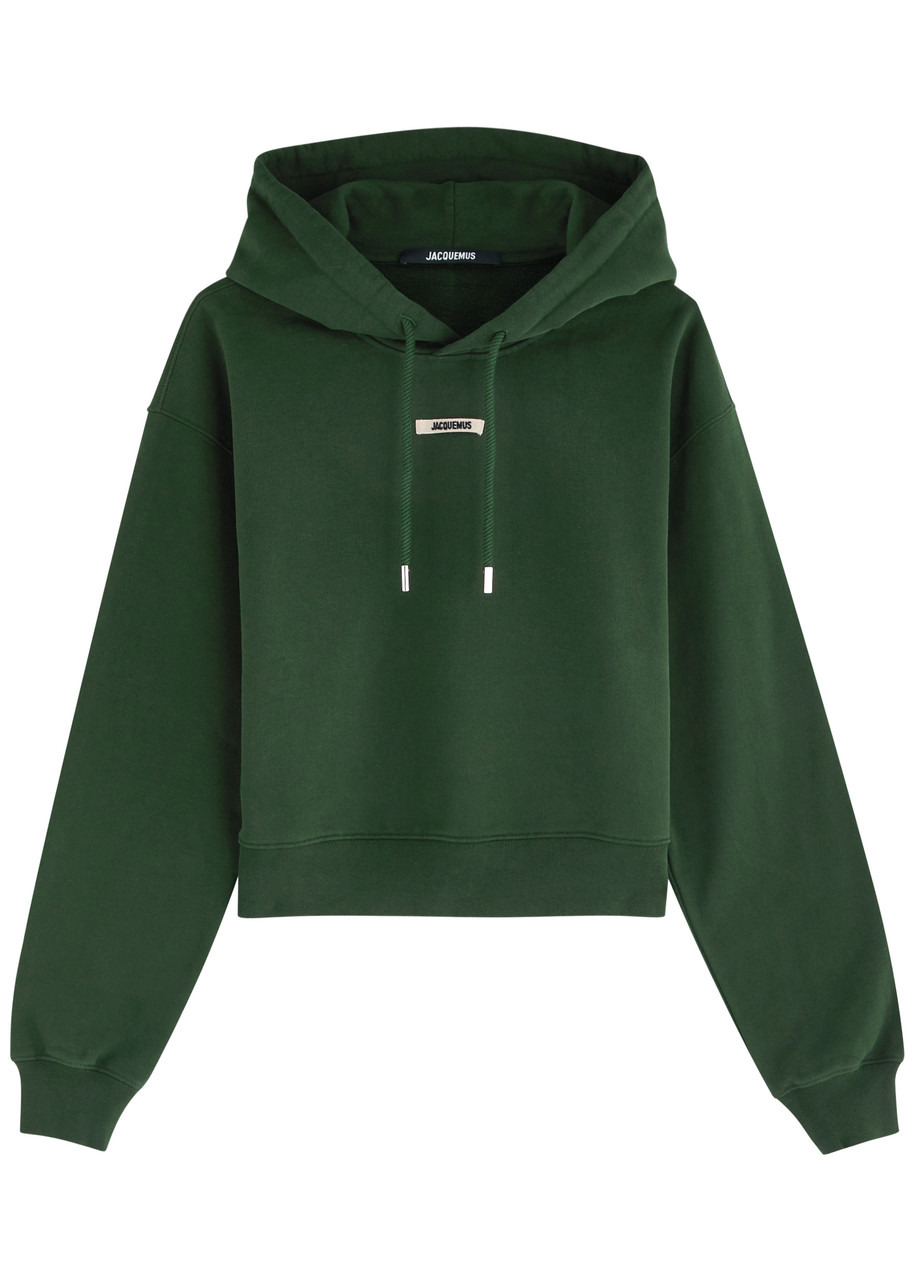 Jacquemus Le Hoodie Gros Grain Hooded Cotton Sweatshirt - 1