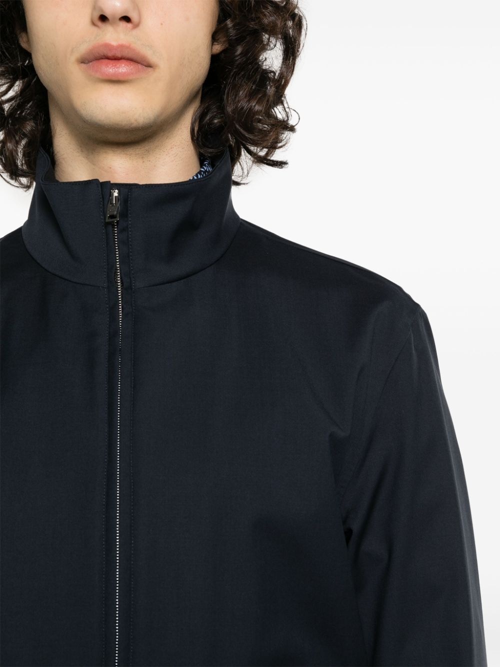 patch-pocket virgin wool jacket - 9