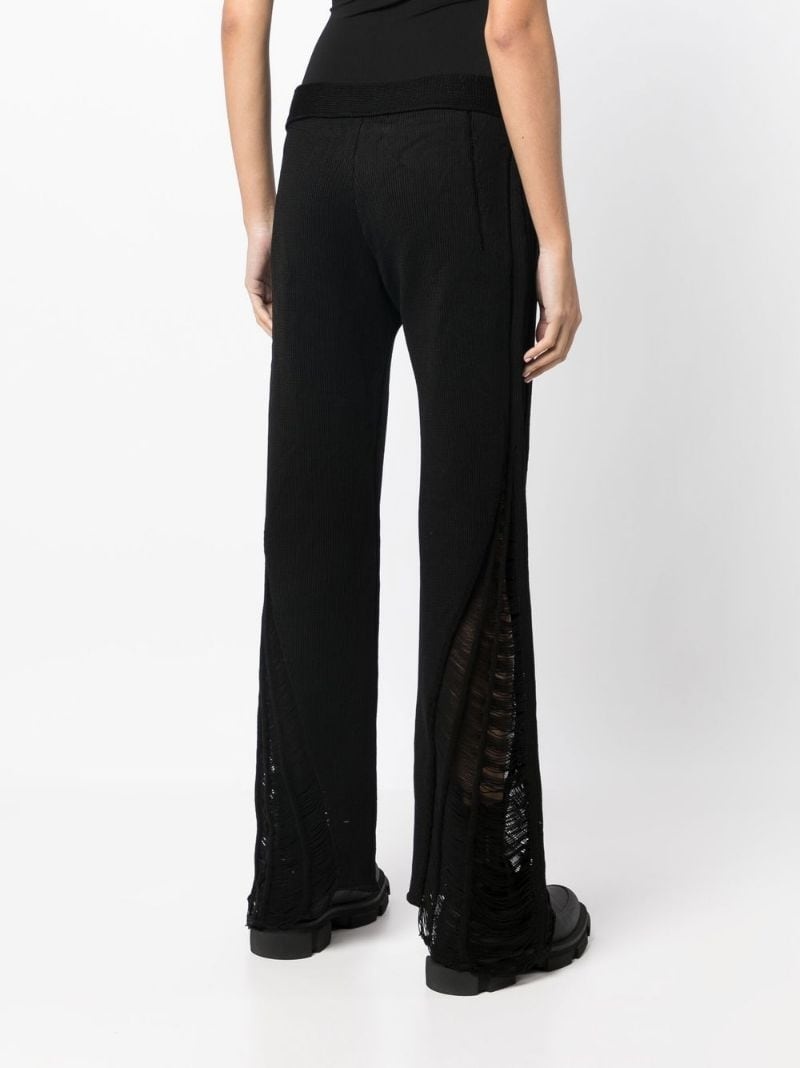 distressed Float knitted trousers - 5
