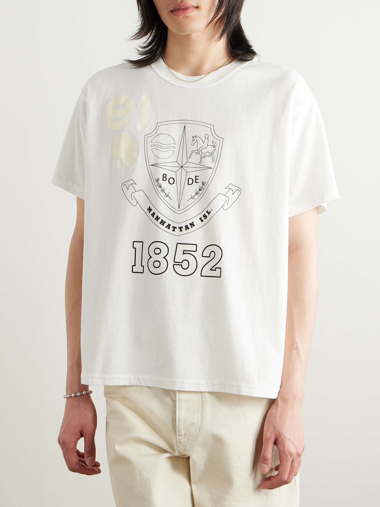 Cropped Reversible Printed Cotton-Jersey T-Shirt - 5