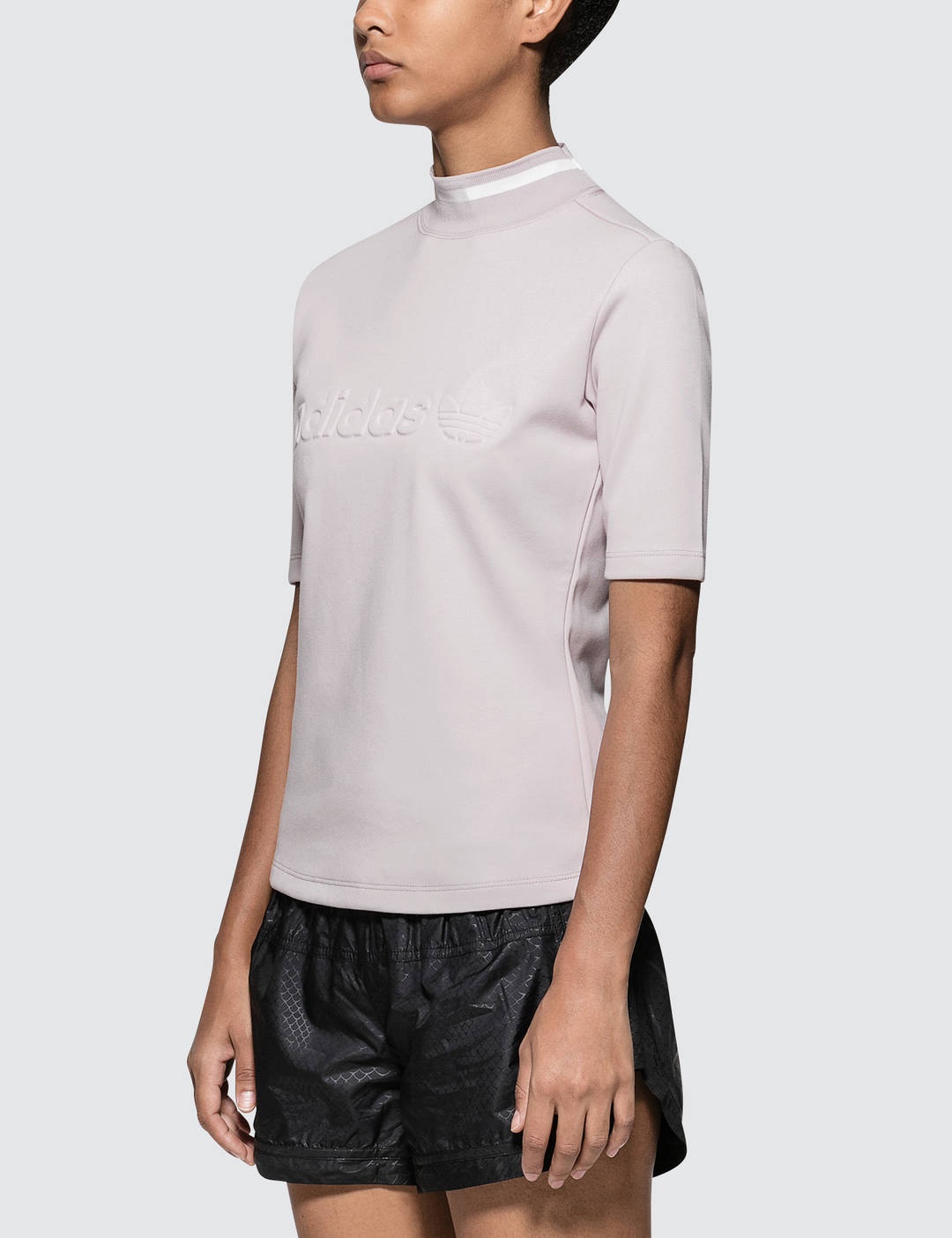 Turtleneck Short Sleeve T-shirt - 2