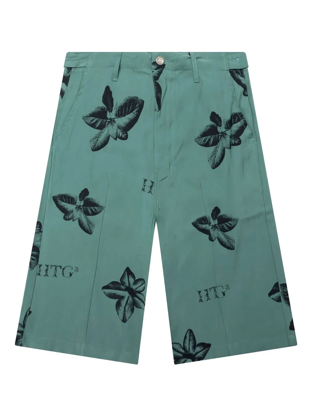 floral-print shorts - 1