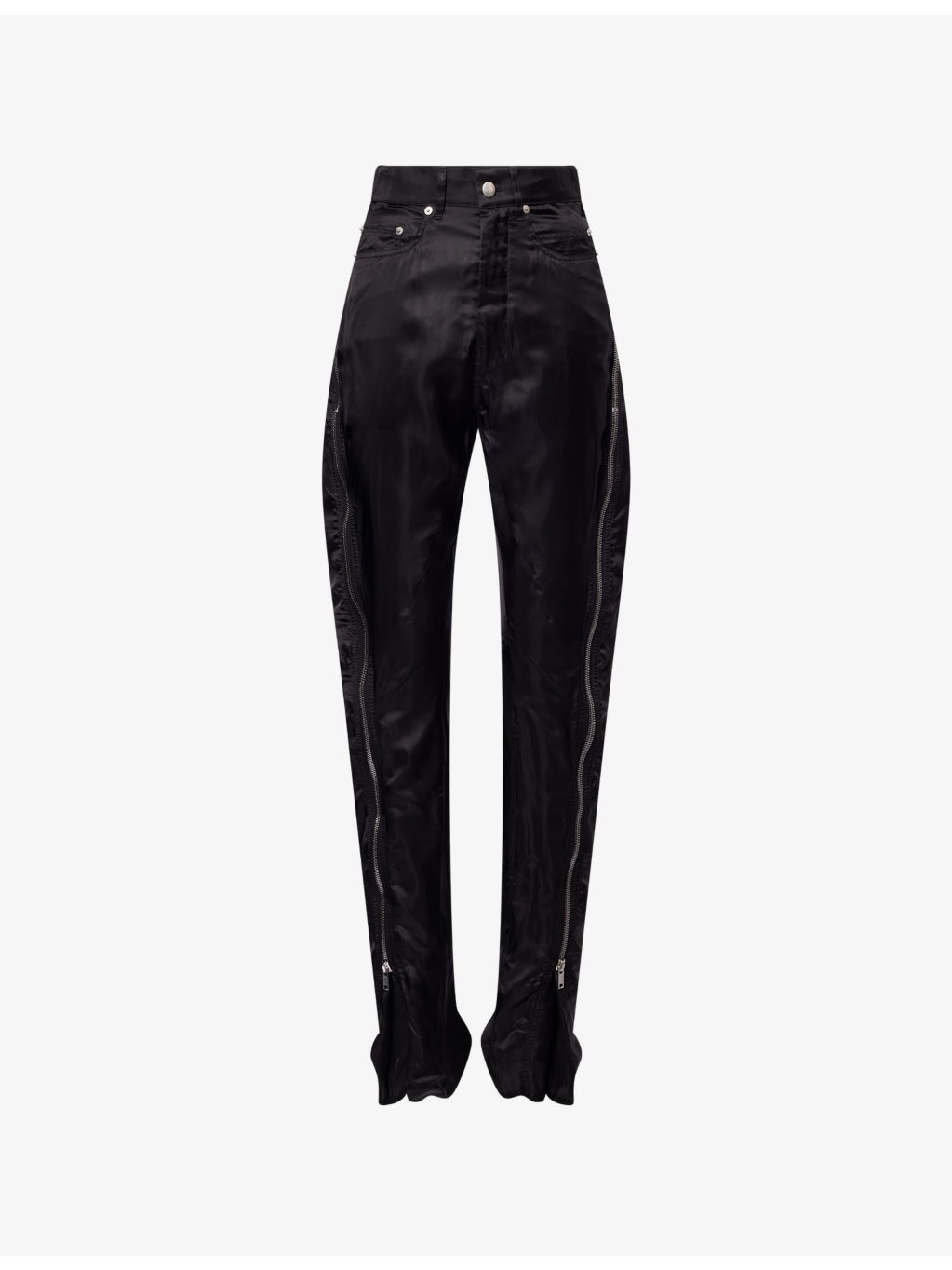 Bolan Banana Zipped Leather Trousers - 1