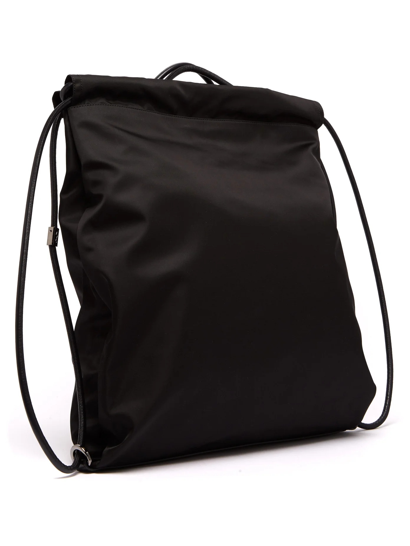 Kaloubi leather-trimmed nylon backpack - 3