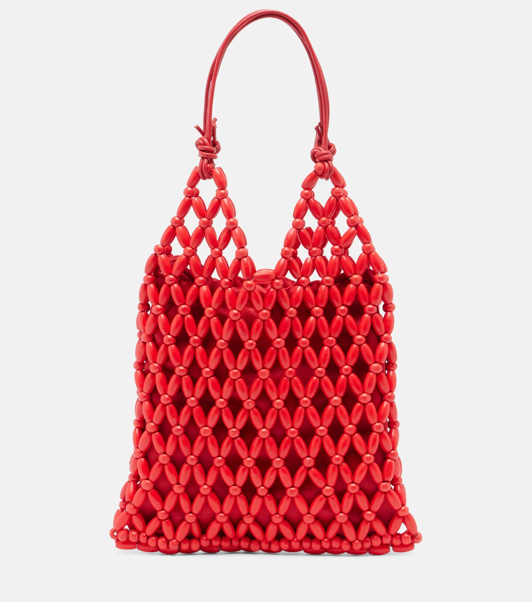 Karla beaded top-handle bag - 1