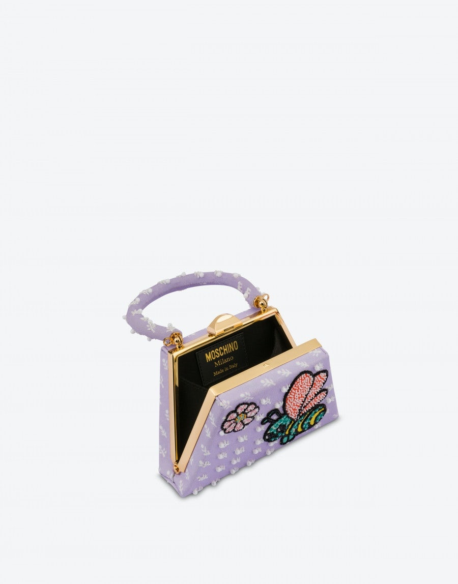 BEE EMBROIDERY TRAPEZE BAG - 3