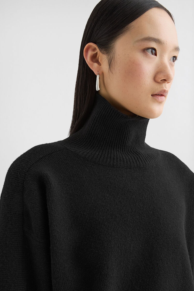 Wool Blend High-Neck Sweater - 6