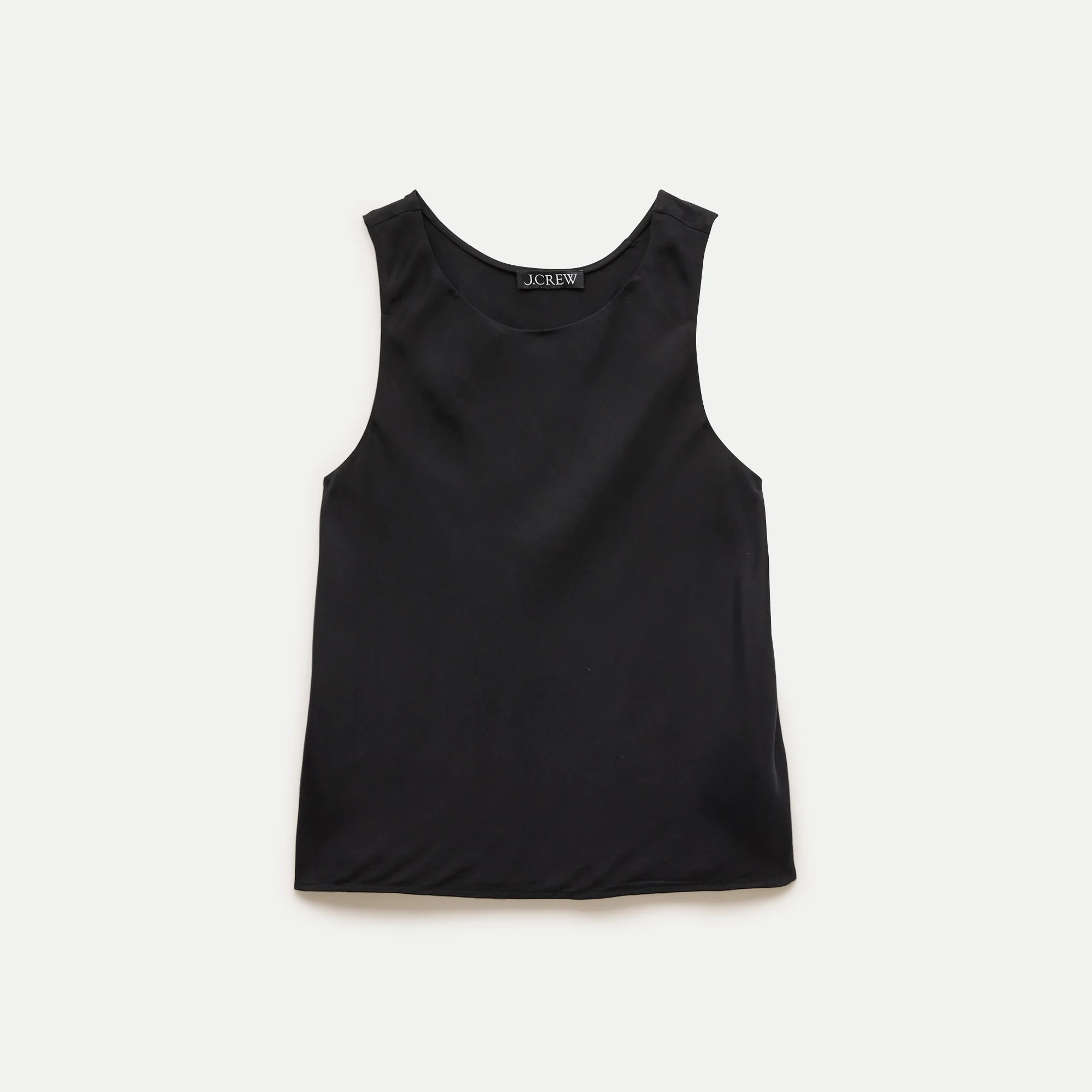 Scoopneck tank top in cupro blend - 1