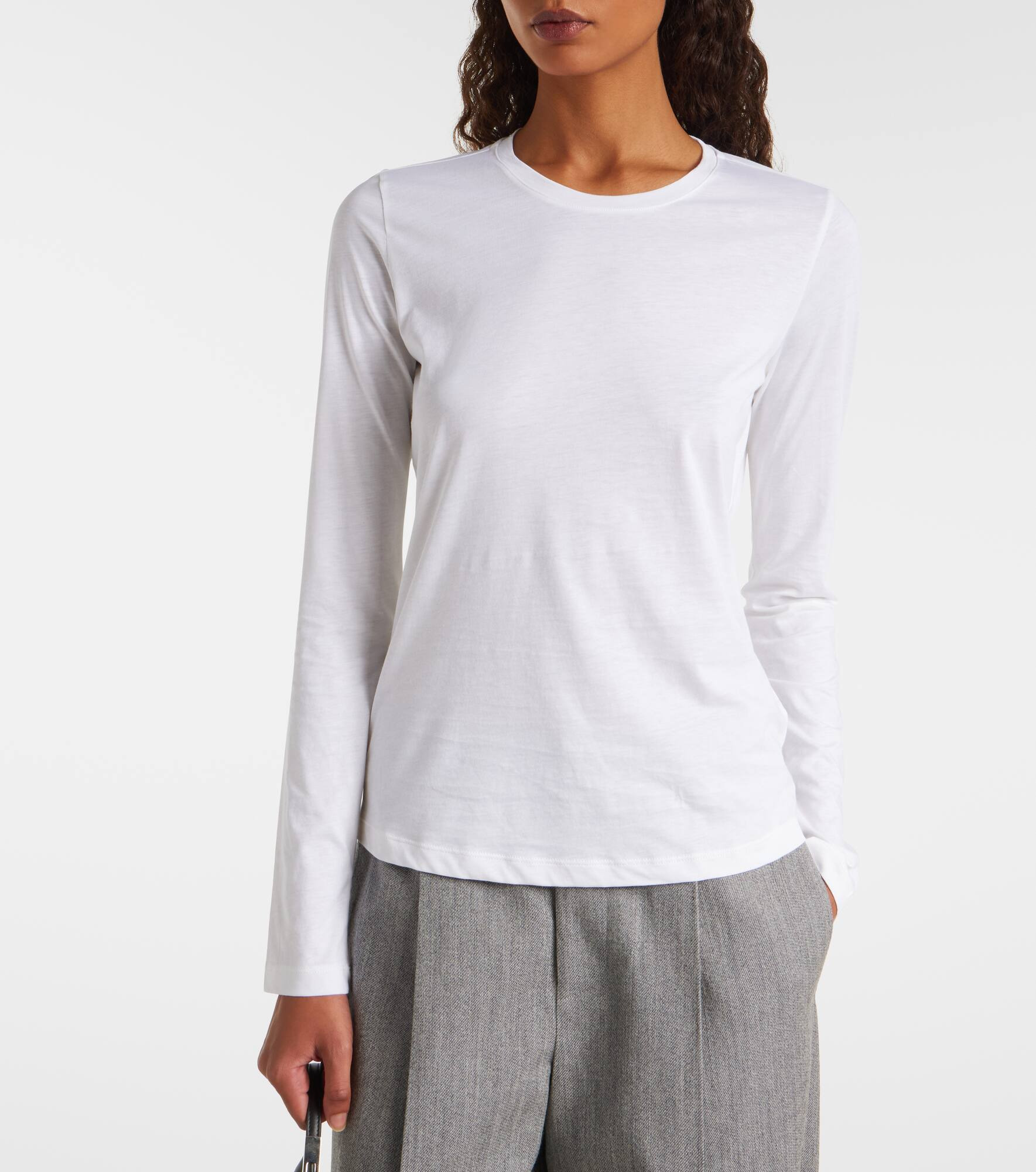Cotton and silk jersey T-shirt - 5