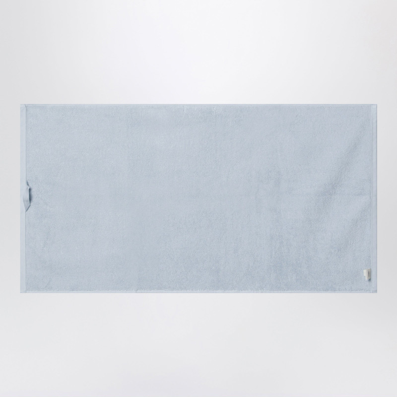 TEKLA Striped light blue bath towel 50x90 cm outlook