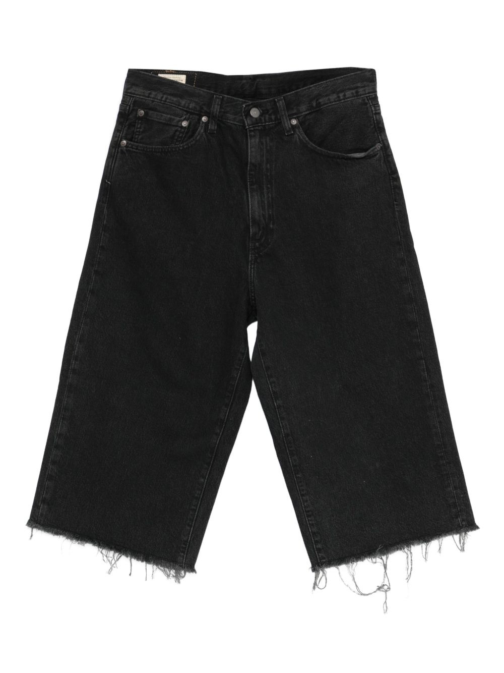 478™ Baggy Capri frayed-hem denim shorts - 1