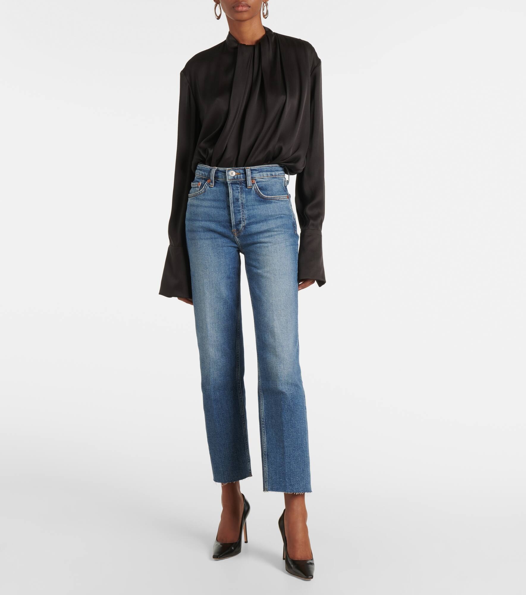 70s Stove Pipe straight jeans - 7