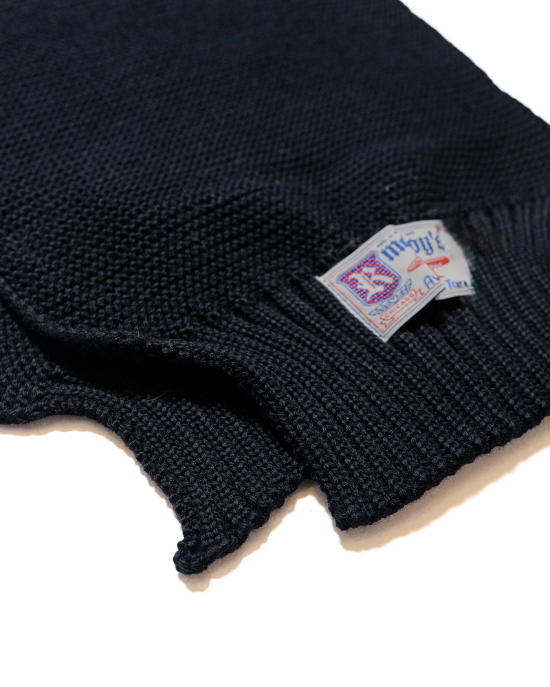 The Real McCoys MA24103 Scarf, Wool-Knit Navy outlook
