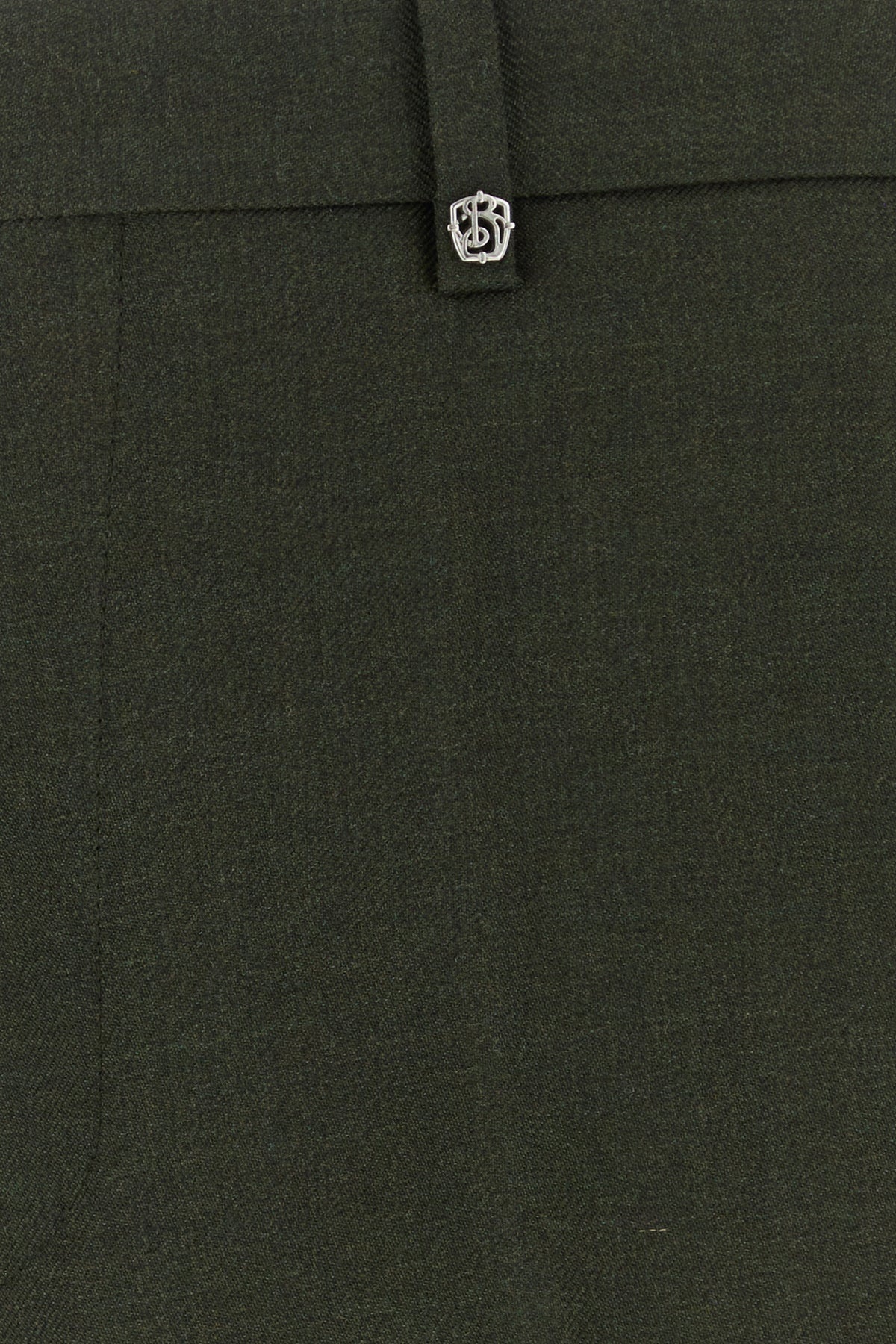 Bottle green wool pant - 3
