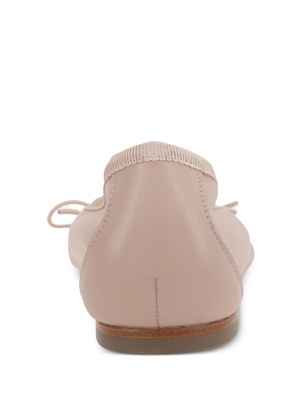 rhinestone-appliqué mesh ballet flats - 3