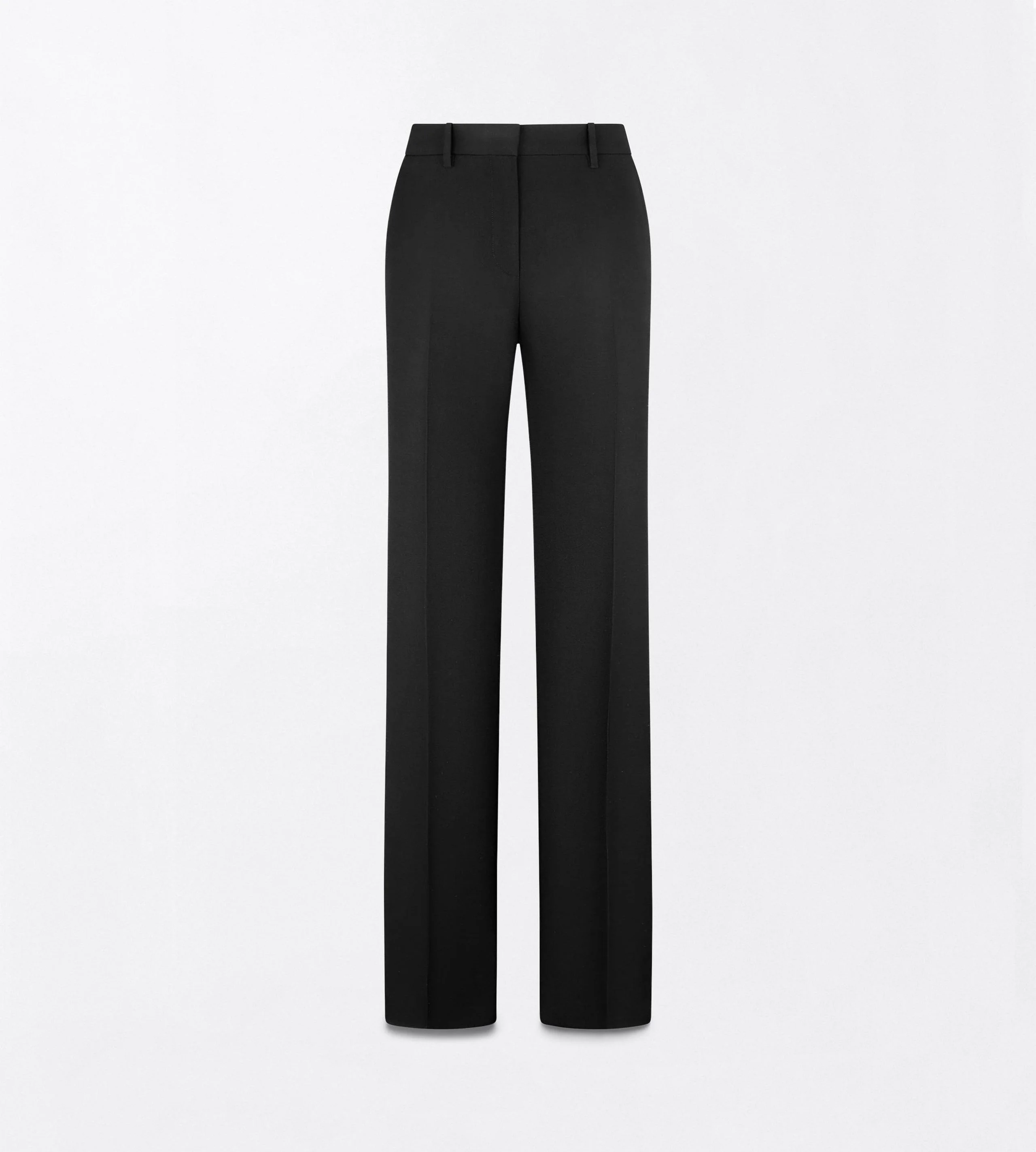 SHARP GRAIN DE POUDRE TAILORED STRAIGHT BOYFRIEND PANTS - 1