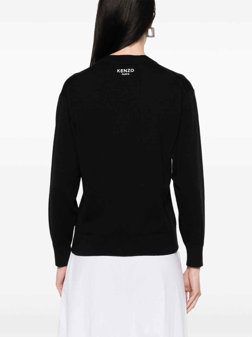 Kenzo Pop-embroidered cardigan - 4