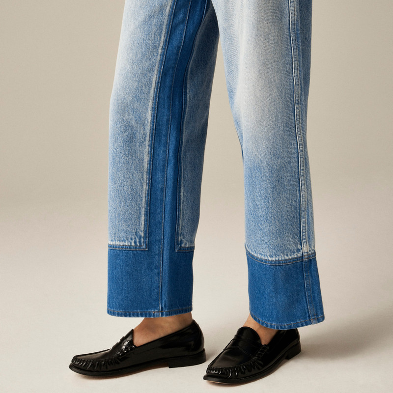 Everyday wide-leg ankle jean with washblocking 4