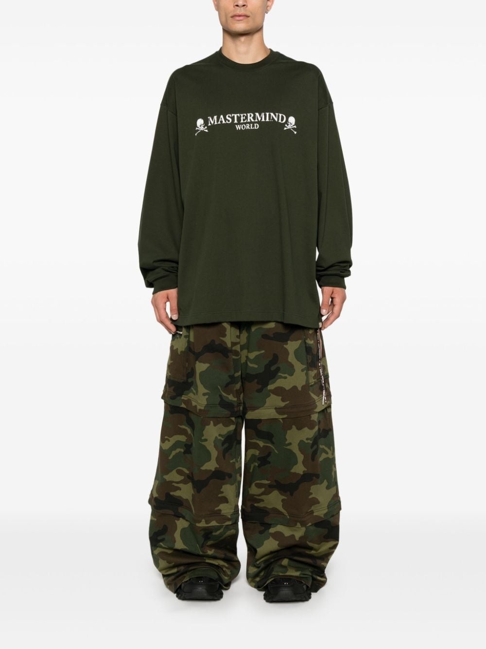 logo-print long-sleeve T-shirt - 2