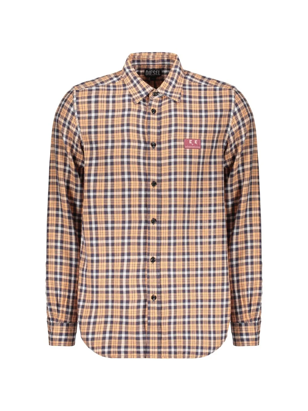 checked long-sleeve shirt - 1
