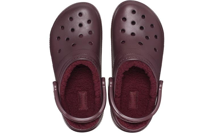Crocs Classic Lined Clogs 'Dark Cherry' 203591-6WD - 4